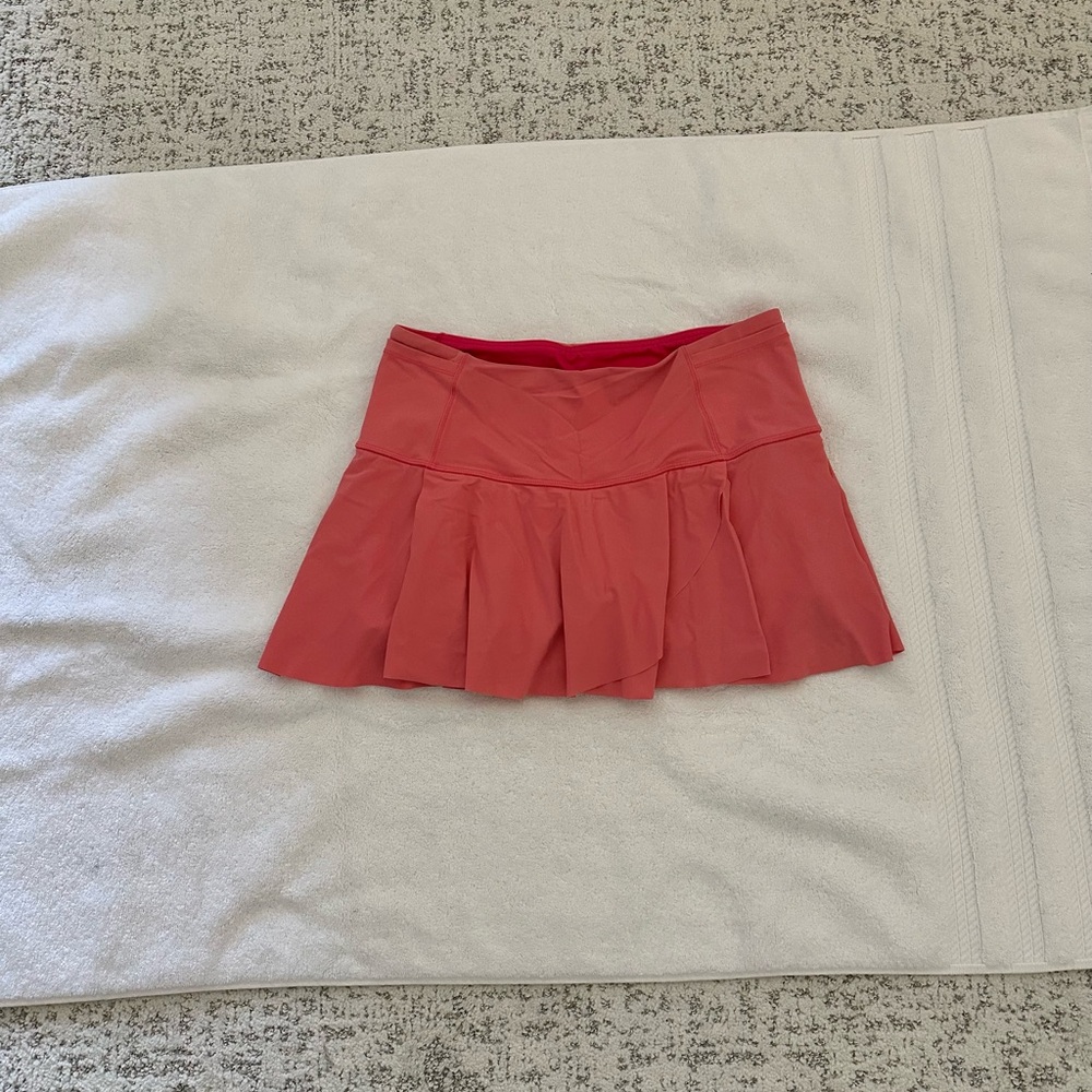 LULULEMON tennis running skirt skort SIZE 6 COLOR: coral, peach, pink